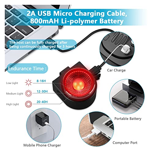 Alarma antirrobo de bicicleta para evitar robos con carga USB y mando 7