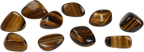 Miniatura 2 de Piedras de ojo de tigre naturales pulidas, cristales y piedras curativas de cuarzo a granel para Wicca, Reiki, energía curativa, piedras de chakras