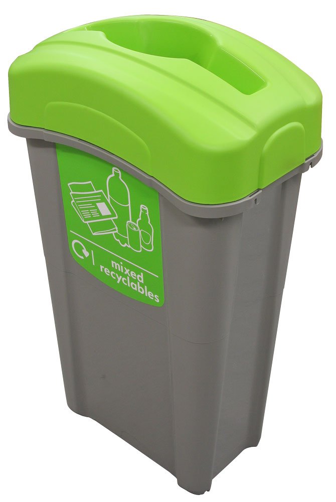 Buy Glasdon Eco Nexus 85 Mixed Recyclables Recycling Bin (Grey, Green