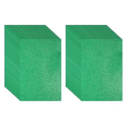 Feuille de mousse EVA verte à paillettes PATIKIL 2mm qui ne perd pas ses éclats