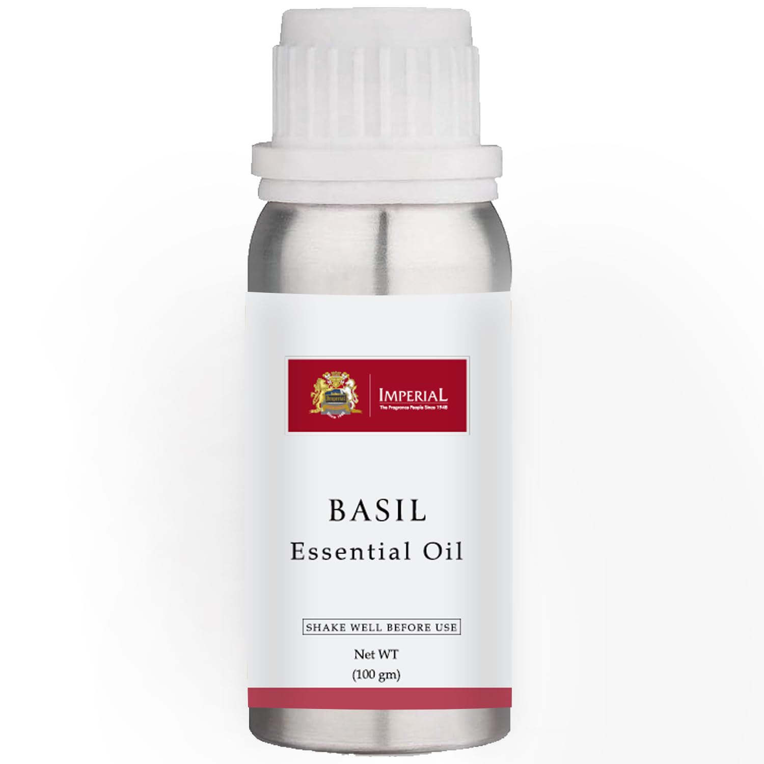 Basil Essential Oil | Organic, Natural Aromatherapy Oil for Diffuser, Humidifier, Diffuser, Pure Essential Oil Blends for Hotel/Office/Home Fragrance, Soap/Candle Making Oil, 100ml
