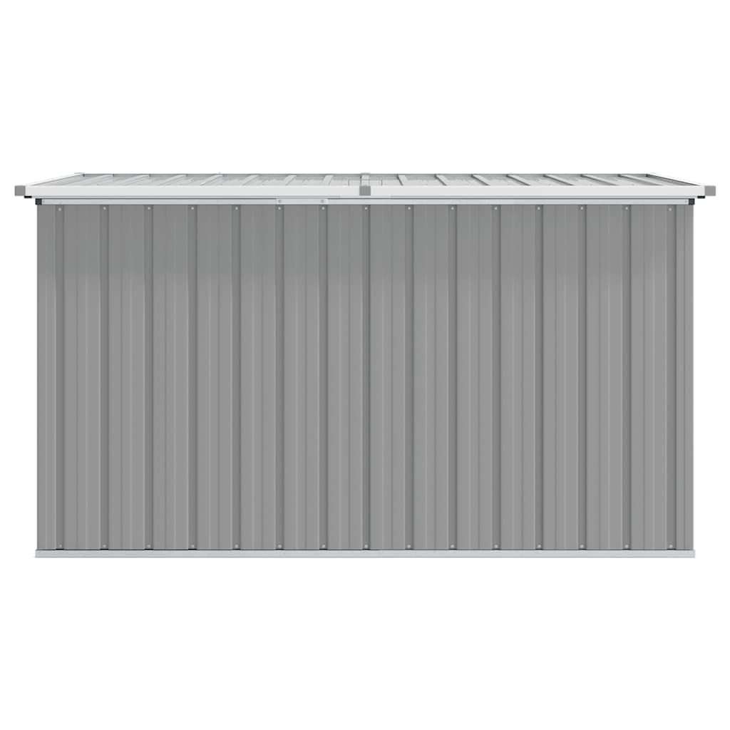 Générique Contenitore da giardino in acciaio zincato 171 x 99 x 93 cm grigio, scatola esterna per cuscini, cuscini e coperte, spazioso spazio per terrazza e interni.