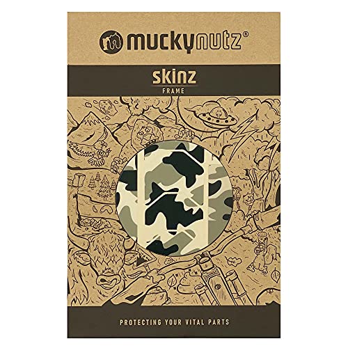 【日本正規品】 Mucky Nutz(マッキーナッツ) 自転車 チェーン&シートステー保護シール SKINZ STAY PROTECTION CAMO マットブラック