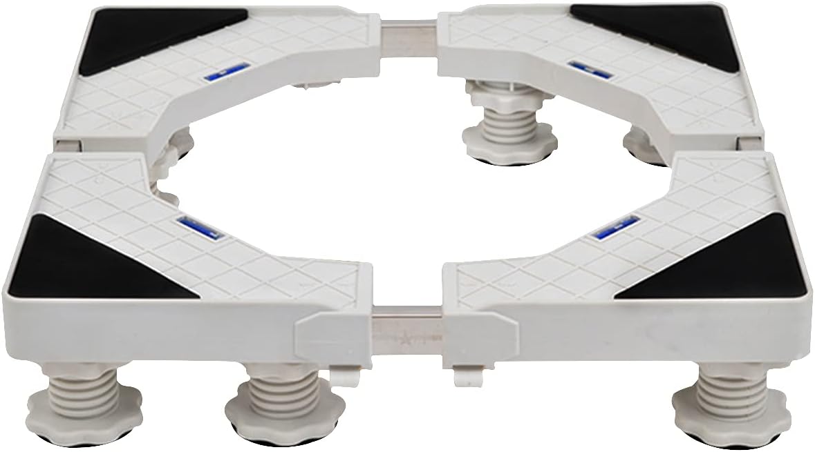 Protable Fridge Base Prevent Scratch Dent Air Conditioner Base Length/Width 42-68cm Washing Machine Floor Trays Stand Pedestal for Under Counter Ice Maker Plant Container ()