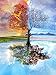 Diamond Painting Kits for Adults by Banlana, DIY 5D Dotz by Numbers Art Kit with Premium Tools, 12" by 16" Arts Craft for Home Wall Decor (Four Seasons Tree)
