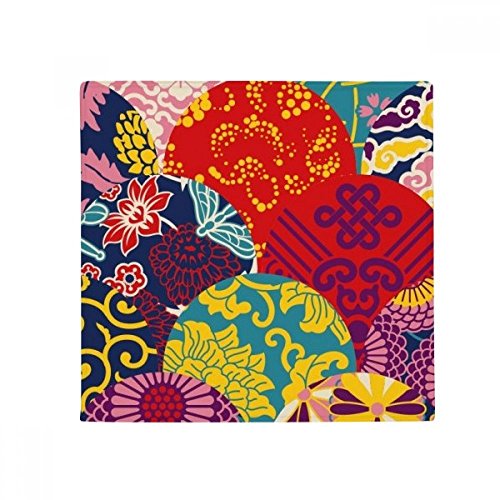 Tapis de sol style japonais motif fleurs idée cadeau déco maison 50X50cm - 2