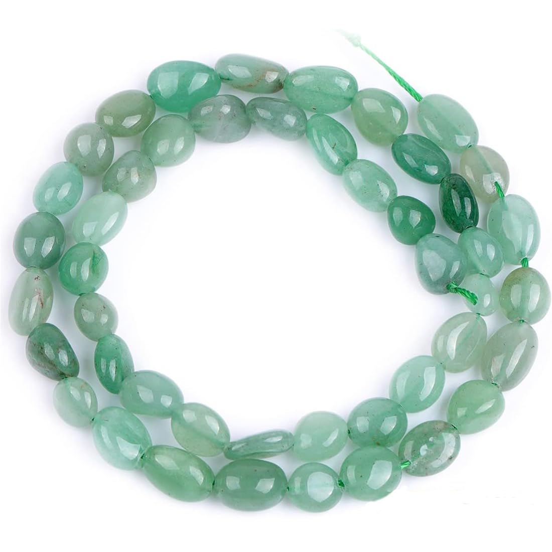 Perles aventurine verte naturelle de qualité gemme pour collier