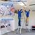 A Frame 5 Step Telescoping Ladder, 16 FT Reach Height Muti Position Folding Ladder with Flared Leg, 330 lbs Bearing Capacity Folding Aluminum Ladder for Stairs Home Indoor Outdoor Roof Use