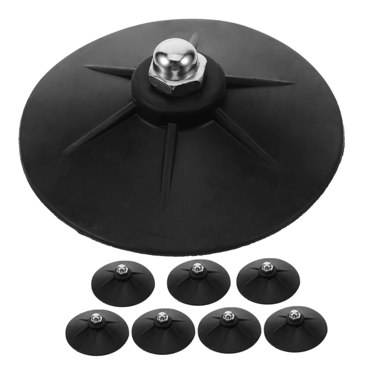 Generic 8pcs Boxing Punching Bag Suction Cup Punching Bag Accessories Base for Boxing Training Bag Suction Cup for Boxing Bag Sturdy Suction Cups Boxing Supplies Part Rubber Vertical, Black