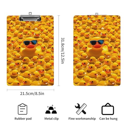 Porte-bloc enseignant jaune à clip profil bas pour la classe - 2
