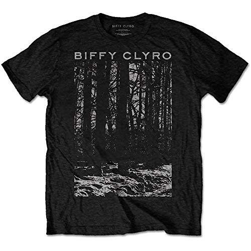 T-shirt Biffy Clyro BCTS07MB01 en coton noir pour fan de rock