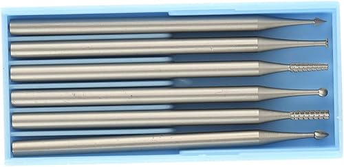 Miniatura 7 de 0.093 in Grabado Acero de Tungsteno Micro Escultura Cuchillo Tallado Cincel Herramientas de Artesanía Set para Artículos con Microincrustaciones (#