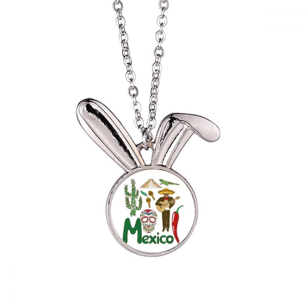 Collier pendentif lapin mexicain bijou finement ciselé - 5