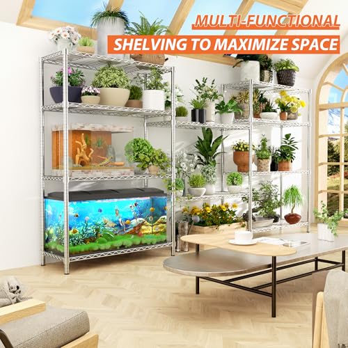 Image of ROOMTEC 5-Tier Wire Shelving Unit,36 inch W*14 inch D*72 inch H, Max Load 1750LBS