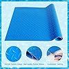 Large Swimming Pool Ladder Mat, 17"x38" Protective Non-Slip Pool Step Pad with Texture，Protective Ladder Pad for Above Ground Swimming Pools Liner and Stairs (Blue)