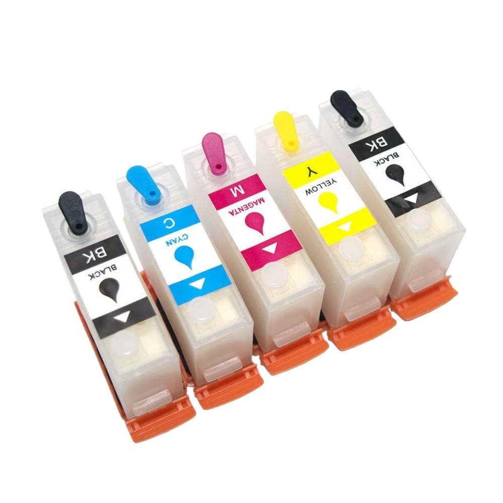 Set cartucce d'inchiostro ricaricabili con chip per stampanti PX-S5010 – Include IB06 Nero, IB06KA Ciano, IB06CA Magenta, IB06MA Giallo, IB06YA Nero Fotografico(Compatible Chip)