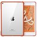 Produktbild MoKo Hülle Kompatibel mit New iPad Mini 5 2019 (5th Generation 7.9 inch)/iPad Mini 4, Ultra Weich Flexibel Transparent TPU Acryl Bumper Kantenschutz Stoßfest Rückseite Schutzhülle - Orange