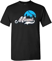 Vista 1 de Xtreme Apparrel Cityscape Skyline - Camiseta para hombre para fanáticos del béisbol