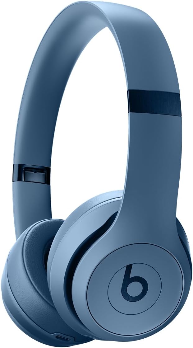 Solo 4 - Wireless On-Ear Bluetooth Headphones, Up to 50-Hour Battery Life, Ultra-Lightweight Comfort, Powerful and Balanced Sound, Apple & Android Compatible - Slate Blue