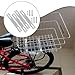 Menolana 4X Bike Rear Basket Mount Fixing Plate Basket Mounting Hardware Portable Professional Easy to Install Accessory with Screws