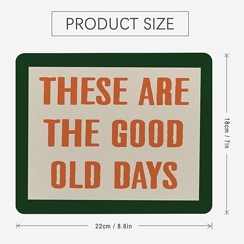 Miniatura 2 de These are The Good Old Days - Alfombrilla de mouse inspiradora nostálgica retro para escritorio, hogar, oficina, dormitorio, computadoras, laptop,
