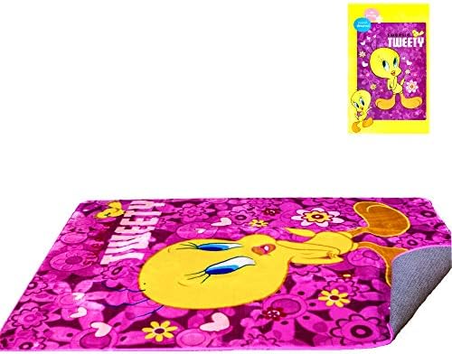 Warner Bros. Sweety Tweetie Rug 48'' x 72'' - Officially Licensed - Super Soft & Thick Surface - Anti-Slip for Hard Surface Floor - 100% Polyester