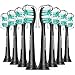 Aoremon Replacement Toothbrush Heads for Philips Sonicareï¼š8 Pack Replacement Brush Heads Compatible with Sonicare 4100 5100 6100 and Other Snap-on Electric Toothbrushï¼ˆBlackï¼‰