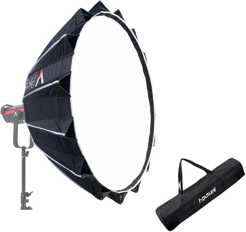 Aputure Light Dome III Studio Softbox Bowens Mount with Diffuser Cloth, Honeycomb Grid, Carry Bag, Compatible with Amaran, Aputure Series & Bowens Mount LED Video Light
