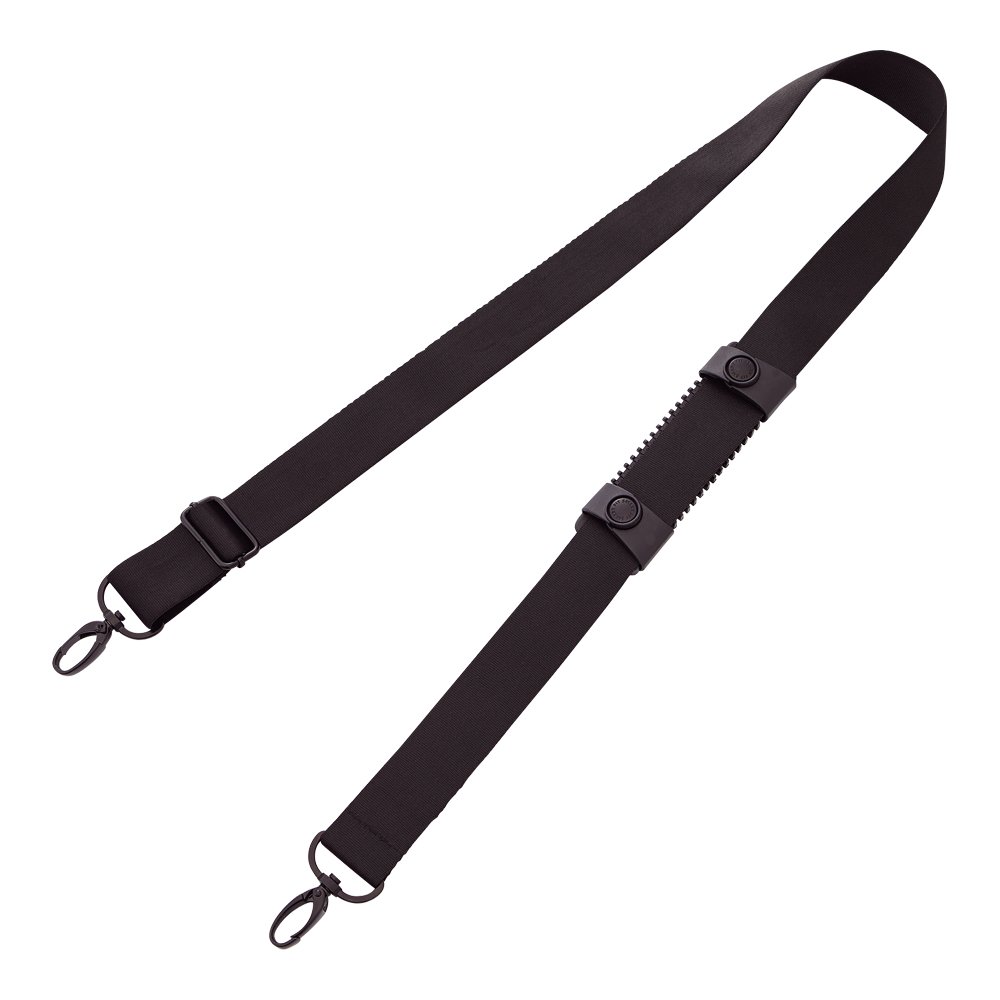 LIHIT LAB Shoulder Strap, 1.5 inch Wide, Adjustable, 29-51 inches, Black (A7580)