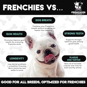 French Bulldog Optimized Dog Teeth Cleaning Powder Plaque Remover & Tartar Control - Dog Breath Freshener Strong Teeth & Gums - Dog Dental Powder Easy Teeth Cleaning - Herbal Blend - USA (60 Scoops) French Bulldog Optimized Dog Teeth Cleaning Powder Plaque Remover Tartar Control Dog Breath Freshener Strong Teeth Gums Dog Dental Powder Easy Teeth Cleaning Herbal Blend USA 60 Scoops