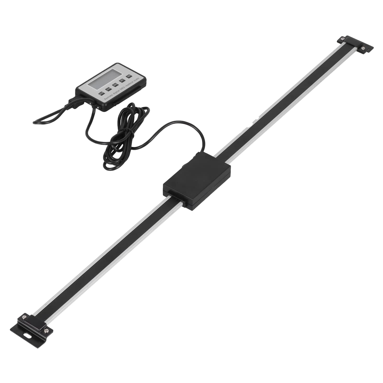 YWBL-WH Visualizzatore Digitale DRO con Display LCD Digitale e Scala Lineare Ad Alta Precisione con Risoluzione di 0,01 Mm e Supporto Magnetico per Fresatrici e torni. (0-500 mm)