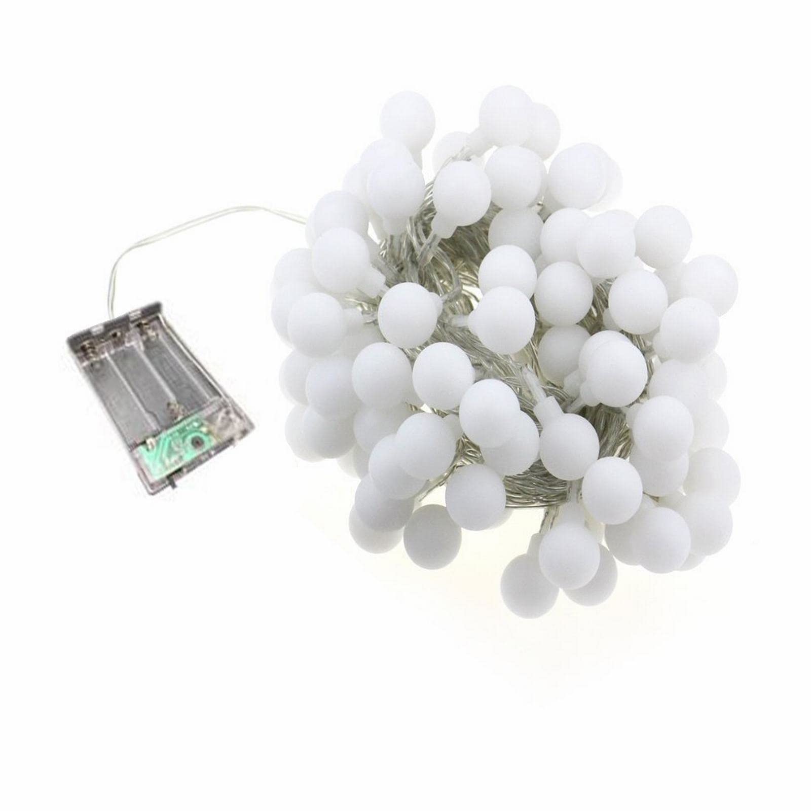 Cadena de luces LED para camping y terrazas: iluminación cálida a pilas 8