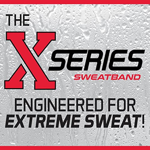 Image of Halo Headband X Series Sweatband for Extreme Sweating-Running Headband for 3 Layers of Super Absorbing Dryline Fabric with Patented SweatSeal to Channel Sweat Away from Eyes.