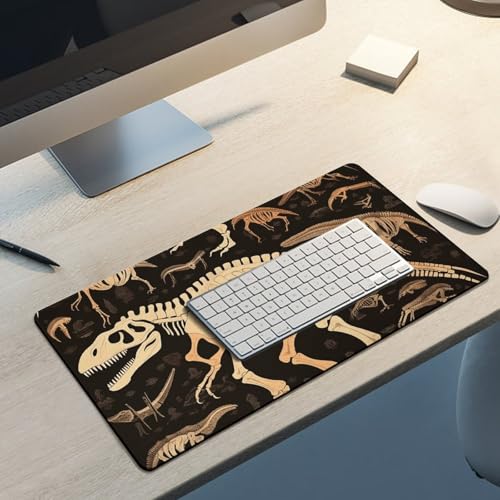 Mousepad grande con diseño Dinosaurio esqueleto y base antideslizante miniatura 5