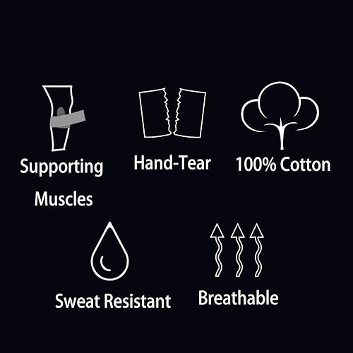 Miniatura 7 de Cinta atlética blanca (paquete de 6 unidades de 0.5 pulgadas, 10 yardas) - Cinta médica - Cinta para pies - Sin residuos pegajosos y fácil de rasgar