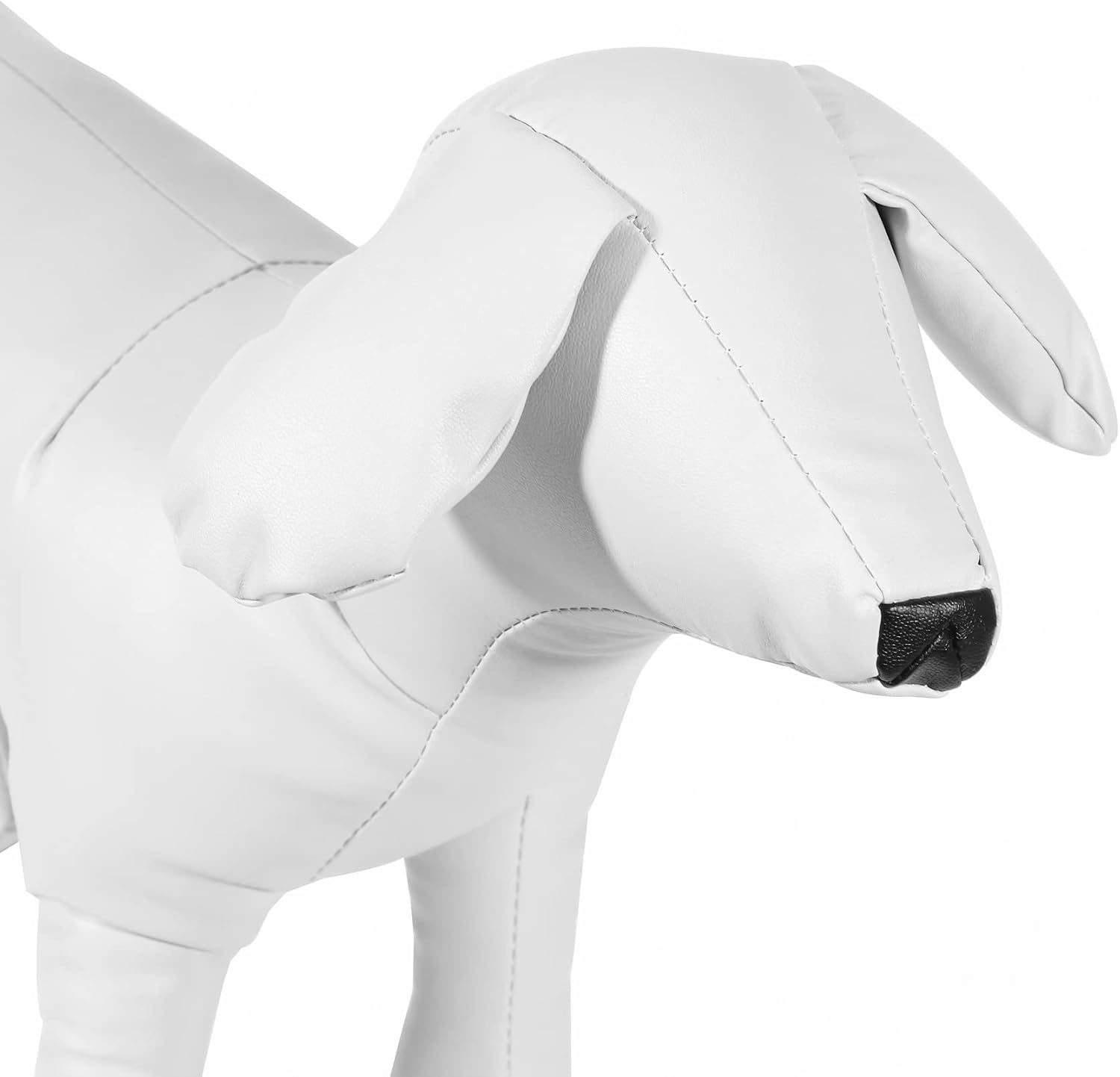 Leather Dog Mannequins Standing Position Dog Models Toys Pet Animal Shop Display Mannequin White L