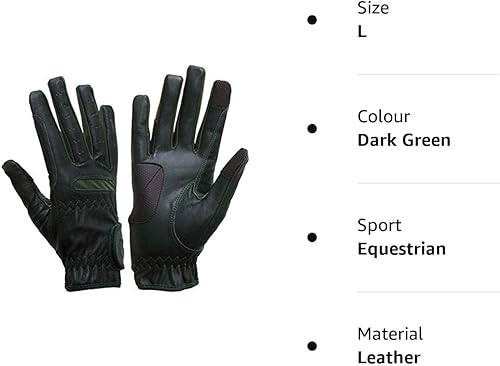 Miniatura 11 de EQUEST GripPro - Guantes de cuero para montar a caballo con pantalla táctil Beige Bronceado