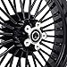 TOFR 16x3.5 Gloss Black Rear Wheel Rim 36 Fat King Spokes Tubeless For Harley Touring FLHR FLHRCS Road King Custom FLHX Street Glide FLTR Road Glide FLHTC Electra Glide 1984-2008