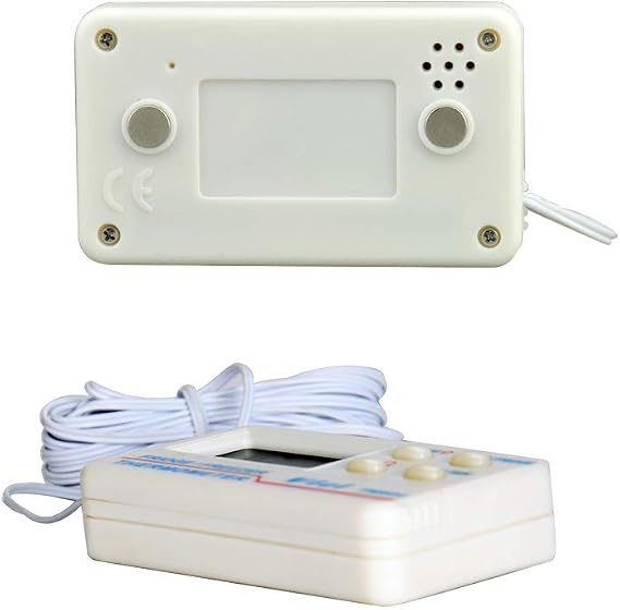 Digital Fridge Freezer Thermometer, LCD Display Fridge Refrigerator Freezer Max Min Digital Alarm Temperature Thermometer