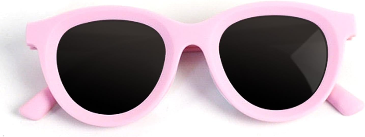 Kids Polarized Sunglasses UV400 Protection, Kids Sunglasses Girls Flexible Frame, Cute Girls Sunglasses Age 6-8
