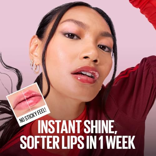 Image of Maybelline New York Lifter Gel Lip Oil In Gel, Strawberry Shake, 6.6ml
