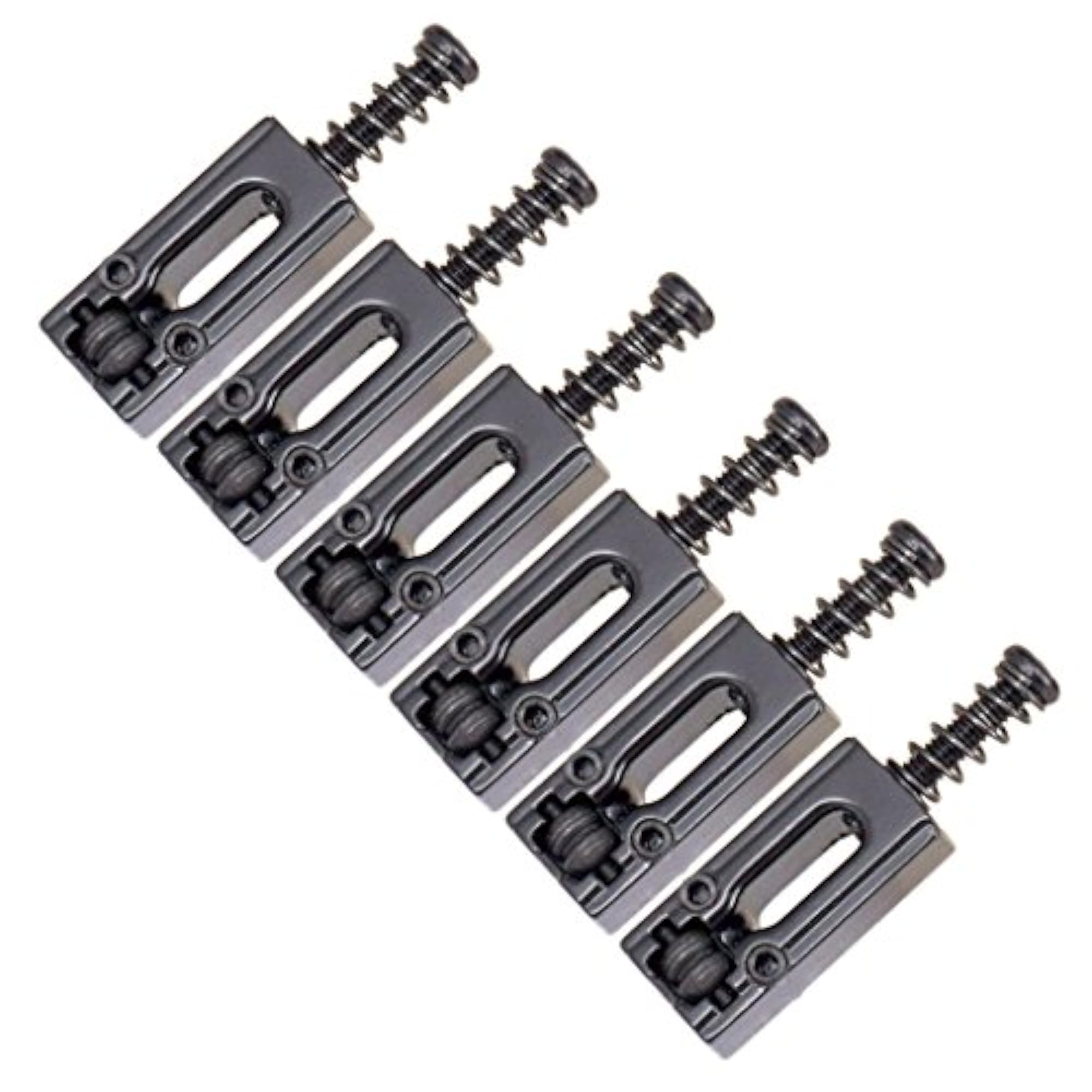 6 Pieces Roller Saddle Bridge String Saddles for Electric Guitar