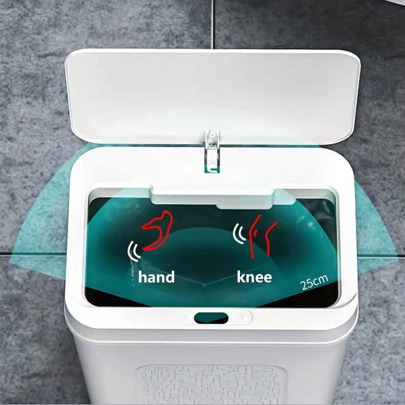 Bote de basura automático sensor inteligente baño miniatura 4