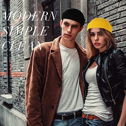 SATINIOR 4 Pieces Trawler Beanie Watch Hat Roll up Edge Skullcap Fisherman Beanie Unisex - Image 6