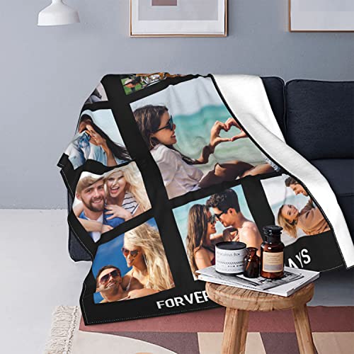 Easycosy personalisierte Decken für Paare Geschenke Benutzerdefinierte Bild werfen Decke Personalisierte Foto werfen für Freundin Ihr Geburtstag Anniversay Ideen 150×200cm