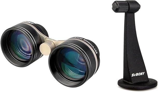 SVBONY SV407 Wide Binocular 2.1x42mm Bundle with Tripod Adapter for Moon Observing