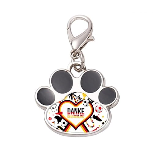 DIYthinker?Germany Football Flag Culture Pattern Pet Tag Keychain Dog Cat ID