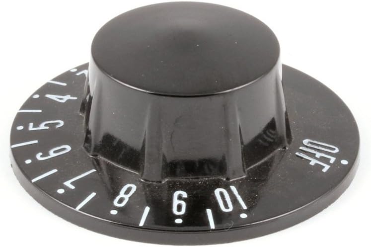 Atlas Metal 1097 Thermostat Knob , Black