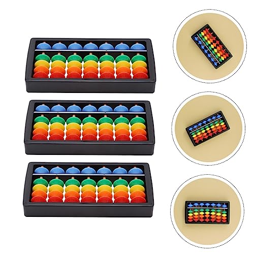 WOONEKY 3pcs 7 Gears Abacus Abacus Early Development Toy Educational Calculate Toy Kid Toys Educational Toys for Tools for Arithmetic Abacuses Teaching Abacus Toys Abs