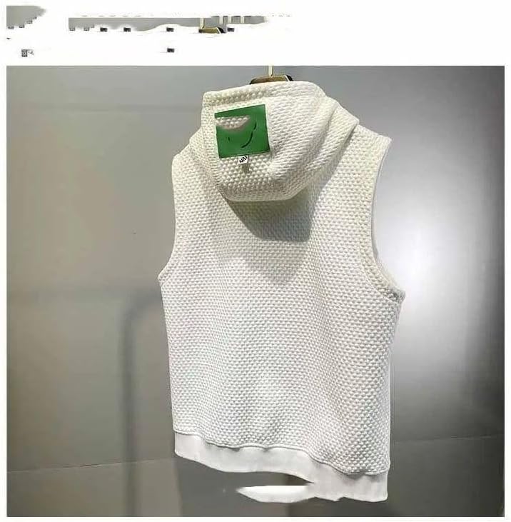 Men's Sleeveless Hooded Sweatshirt Vest Sports Casual Top